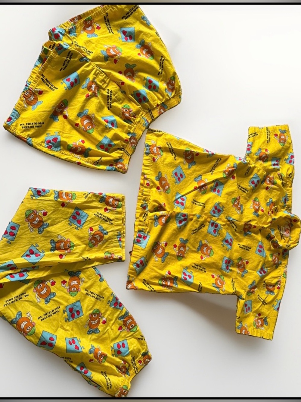 Vintage Hasbro Mr. Potato Head 2002 Mens Pajamas